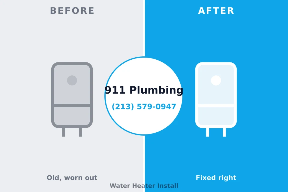 Before and after: plumbing repair Lake Medina Shores, TX